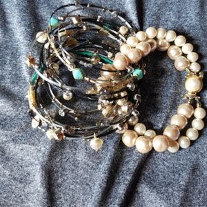 Thin beaded bracelets